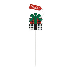 Christmas Sentiments Presents Plant Pick, 18in