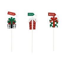 Load image into Gallery viewer, Christmas Sentiments Presents Plant Pick, 18in
