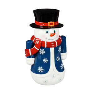 LED Shortie Garden Statue, Snowman, 18in