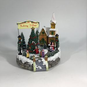 LED Holiday Village Musical Decor