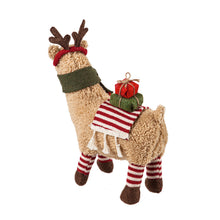 Load image into Gallery viewer, Plush Christmas Llama Decor, 2 Styles
