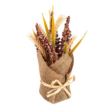 Load image into Gallery viewer, Heather &amp; Wheat Burlap Pot Decor, 2 Styles
