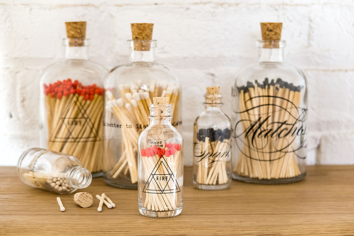 Apothecary Match Bottle, Alchemy, Mini