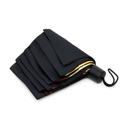 Black & Gold Travel Umbrella