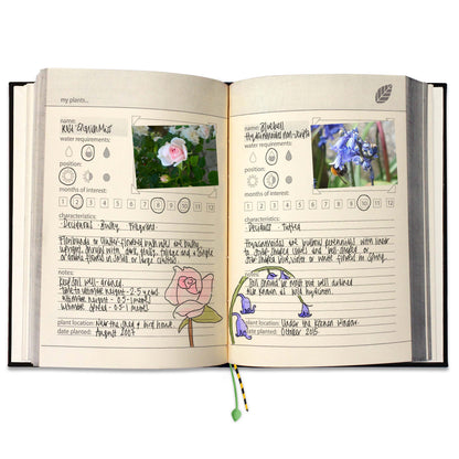 My Gardening Handbook Reference Book, Black