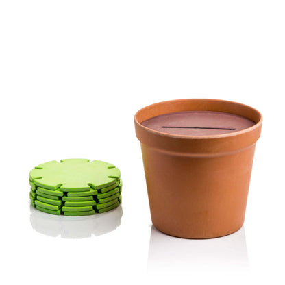 Interlocking Cactus Coasters, Set of 6