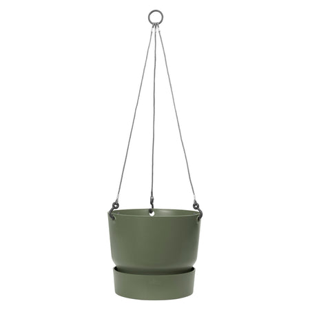 Planter, 8in, Plastic, Greenville Basket, Green