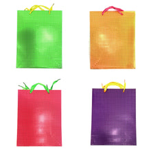 Load image into Gallery viewer, Gift Bag, Paper, Silver Polka Dots, Medium

