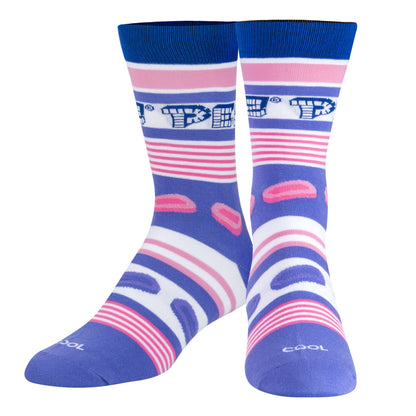 Men's Crew Socks, 8-13, Pez Stripes