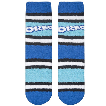 Women's Fuzzy Crew Socks, 5-10, Oreo