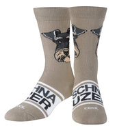 Women's Crew Socks, 5-11, Schnauzer