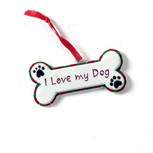 Load image into Gallery viewer, Polystone Dog Bone Ornament, 6 Styles
