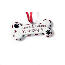 Load image into Gallery viewer, Polystone Dog Bone Ornament, 6 Styles
