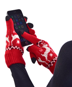 Sweater Print Texting Gloves, 6 Styles