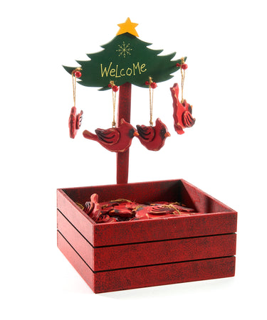 Fir Wood Cardinal Ornament, 4 Styles