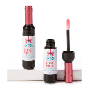 Christmas Wine Bottle Lip Gloss