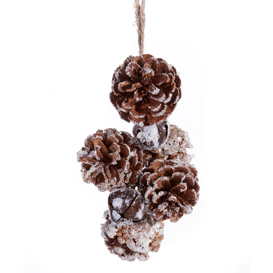 Icy Glitter Pinecones Ornament