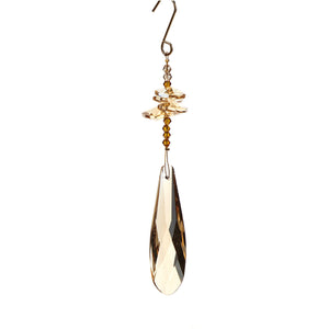 Crystal Drop Ornament, 4 Styles