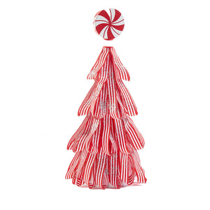 Peppermint Striped Tree Decor, Large