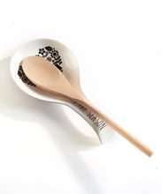 Load image into Gallery viewer, Black &amp; White Scandi Ceramic Spoon Rest, 2 Styles
