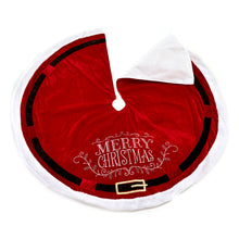 Load image into Gallery viewer, Red Santa&#39;s Belt Tree Skirt
