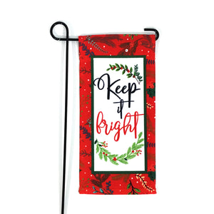 Mini Christmas Flag on Stake, 6 Styles