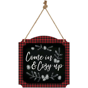 Metal Wall Sign, Come In & Cozy Up