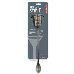 Measure & Mix Cocktail Jigger & Stirrer