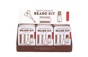 Gentleman's Beard Kit, 3 Piece Kit in Tin