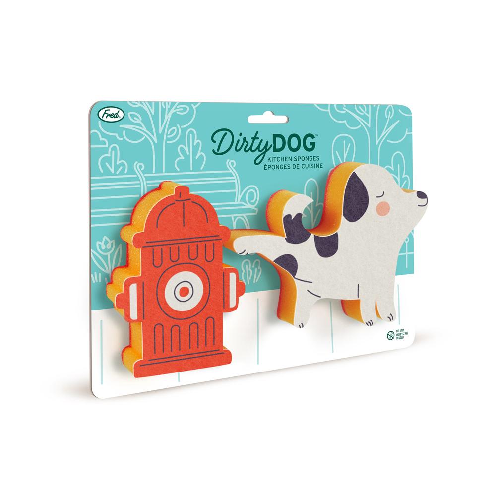 Dog & Hydrant Kitchen Sponges, Set of 2