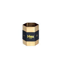 Load image into Gallery viewer, Hex Pen Pot, Stainless Steel, Gold
