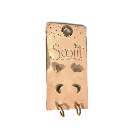 Earring, Ella Stud Trio, Gold