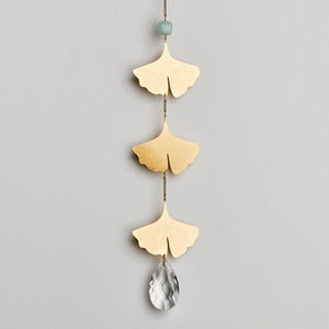 Botanical Leaf & Amazonite Suncatcher