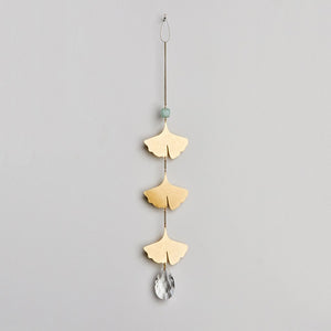 Botanical Leaf & Amazonite Suncatcher