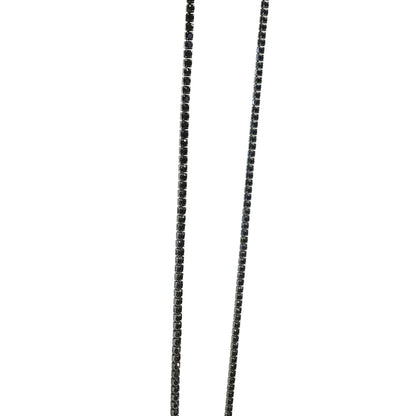 Cadence Slider Lariat Necklace, Black