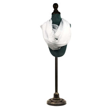 Load image into Gallery viewer, Chloe Ladies Fashion Infinity Scarf, Solid White
