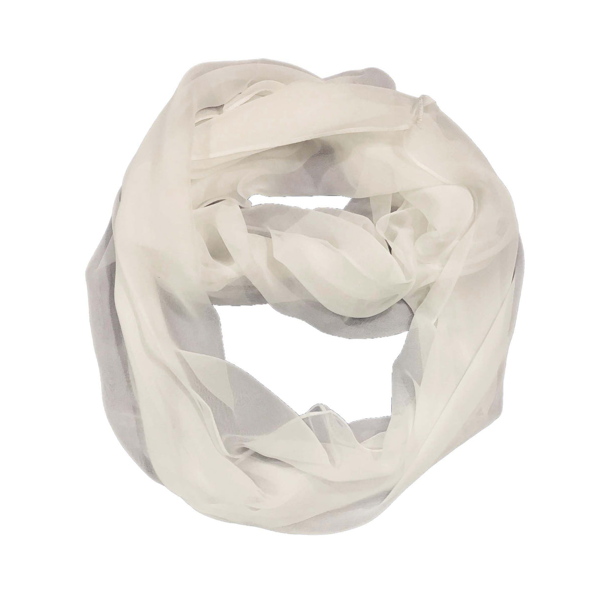 Chloe Ladies Fashion Infinity Scarf, Solid White