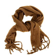 Load image into Gallery viewer, Ladies Scarf, Heidi Soft Fringed, Caramel
