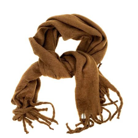 Ladies Scarf, Heidi Soft Fringed, Caramel