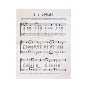 Wood Hymn Block Decor, Silent Night