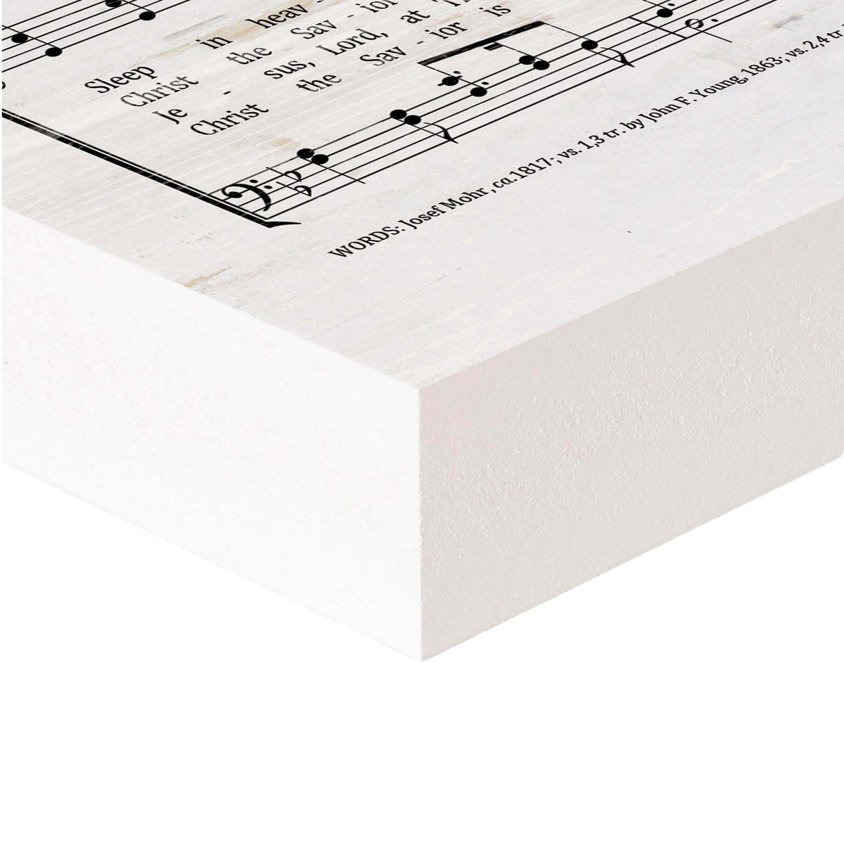 Wood Hymn Block Decor, Silent Night
