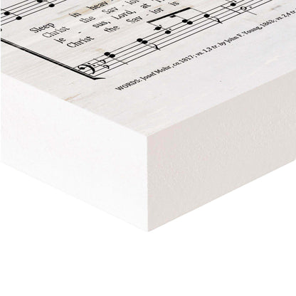 Wood Hymn Block Decor, Silent Night