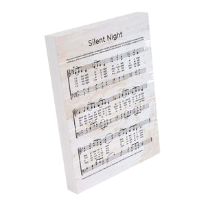 Wood Hymn Block Decor, Silent Night