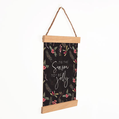Tis The Season To Be Jolly Hanging Banner