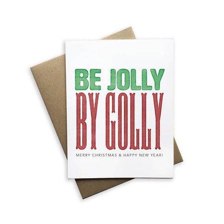 Holiday Card, Be Jolly By Golly