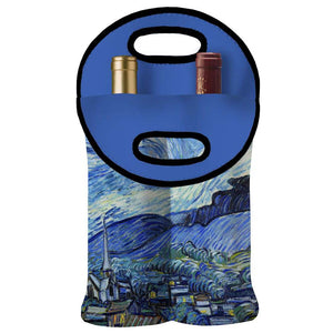 RainCaper Double Wine Tote, vGogh Starry Night