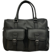 Load image into Gallery viewer, Men&#39;s Briefcase, Pebbled Black
