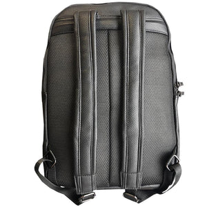 Men's Backpack, Pebbled Black