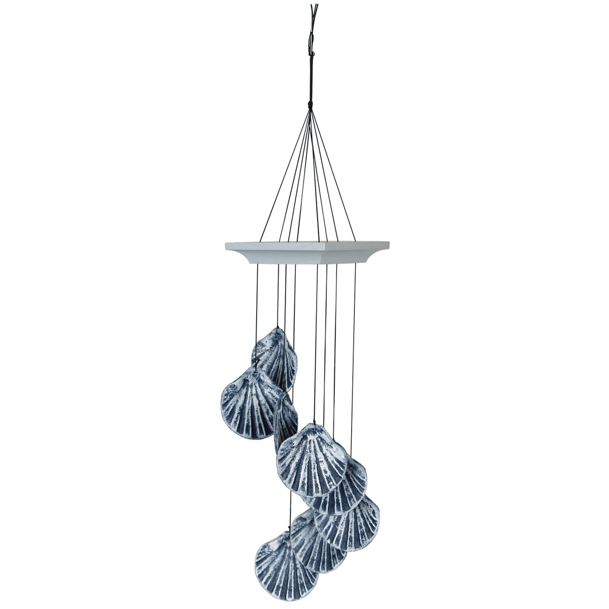 Seashore Spiral Wind Chime, Scallop, 18in