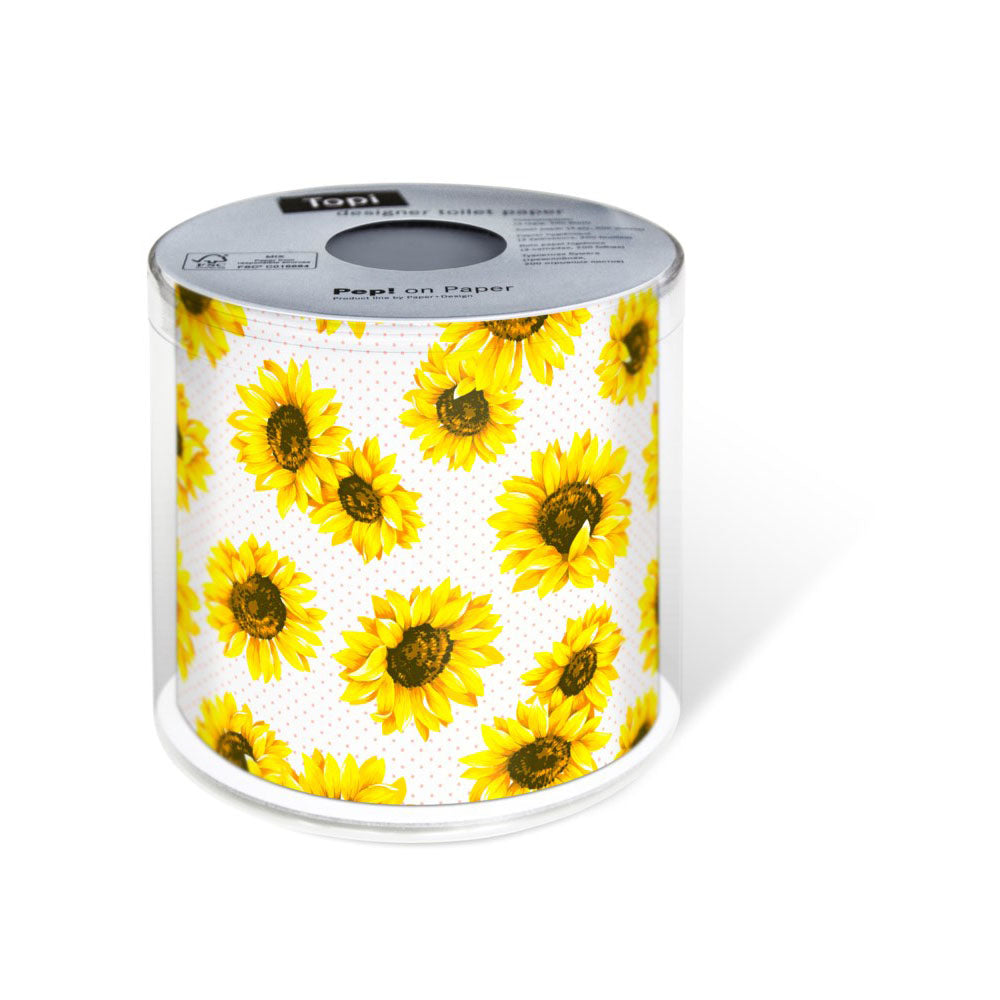 Designer Toilet Paper, Sunflower Garden, 1 Roll